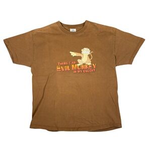 Vintage 2005 Family Guy T Shirt Evil Monkey In My Closet XL